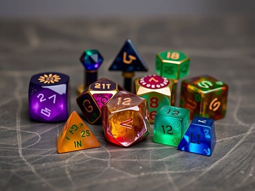 Gemstone Dice Set