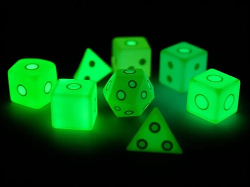 Glow-in-the-Dark Dice Set